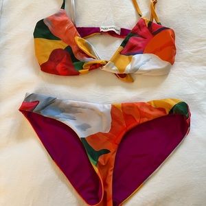Mara Hoffman Carla bikini top & Zoa Bottom - Plumeria - XS